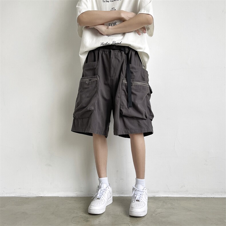 2024夏季新款直筒宽松工装裤港风文艺五分裤中裤现货K7749-P46,男装牛仔裤,星座512-3