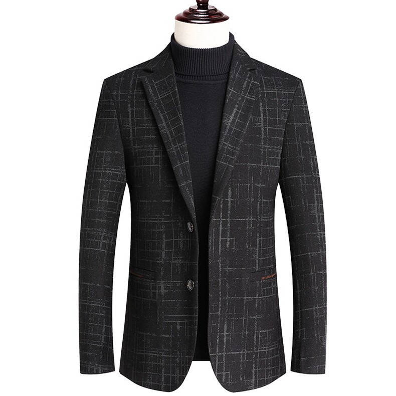 Y25909钱塘2020-2冬季厚款百搭简约中年男士商务休闲西服P165,男装西服,钱塘207-2
