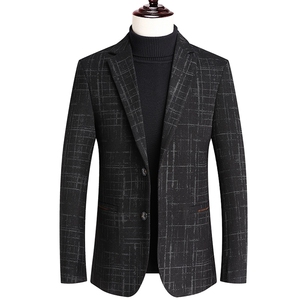 Y25909钱塘2020-2冬季厚款百搭简约中年男士商务休闲西服P165图片
