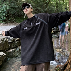 WY100-P50山系灯芯绒全刺绣开叉拉链潮牌卫衣，男装卫衣，星座1501-1