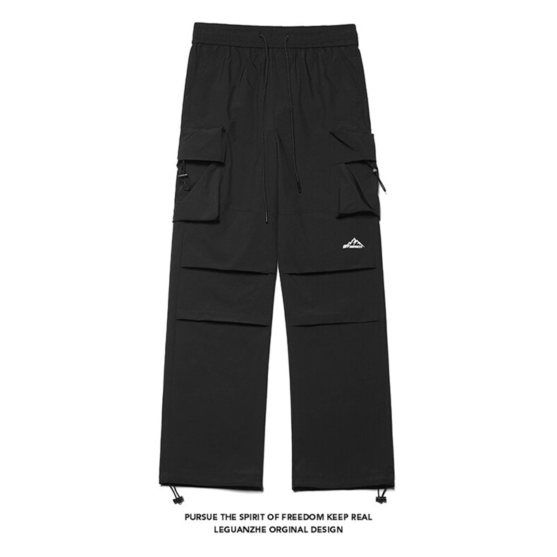 2026春季新款白底大码工装防水印花冲锋裤M-5XHK24009-P50，男装工装外套，电商A022