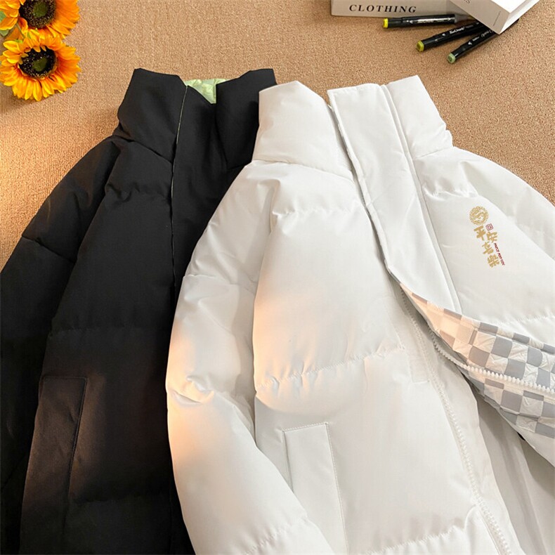 抖音得物品质深度库存三防面料假两件格子棉衣外套棉服66653特P85,男装棉衣,电商A486