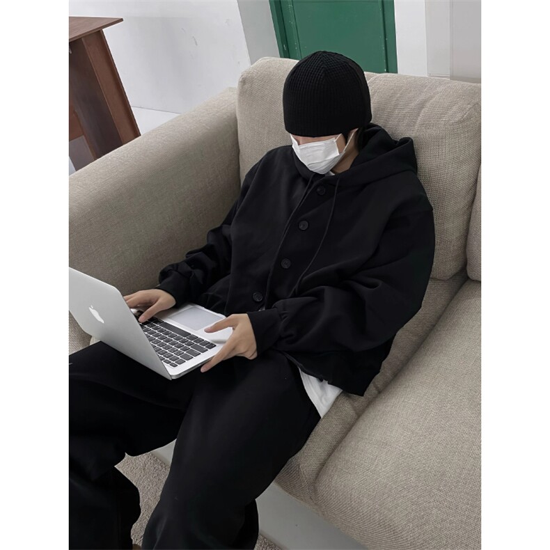 开衫卫衣纯色百搭连帽外套JK934特P58,女装短外套,星座908-1