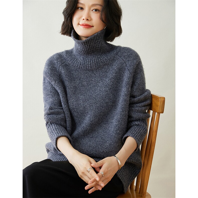时尚百搭高领羊绒衫舒适保暖显瘦毛衣,女装羊绒衫,迎冬羊绒