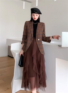 格子外套,其它,芝茗丽尔