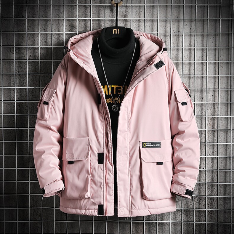 2019冬季连帽面包棉衣服工装短款男装外套袄M138,男装棉衣,电商B380（原B361）