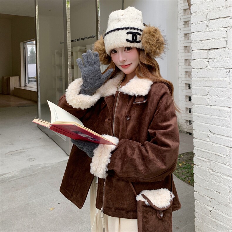 新款首上2C0281103P275K42890绒配包包麂皮绒派克羽绒外套,女装羽绒服,2C028