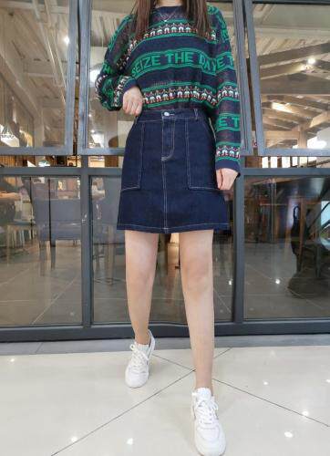 2021早秋新款半身牛仔裙S一XL，其它，简 影