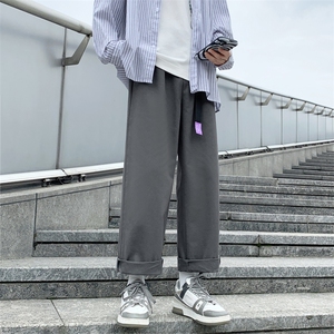 日系高街潮流工装男女宽松型直筒垂感休闲裤 227-2*C546*P45控58图片
