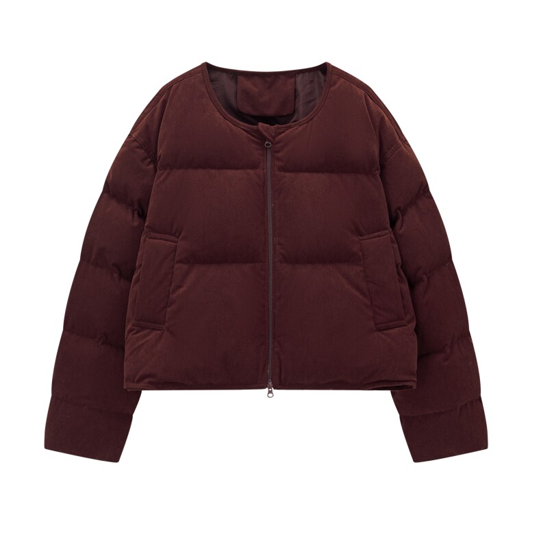 【现货】25冬季新款灯芯绒羽绒服D195P295K428,女装羽绒服,2D008