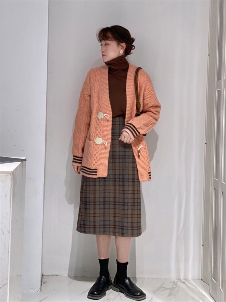 牛角扣开衫，其它，驿谷