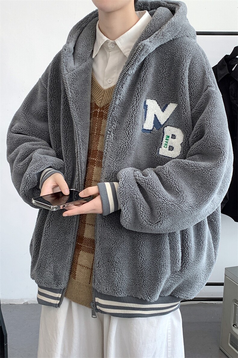 冬装青少年加绒加厚棉衣保暖百搭羊羔绒外套男士917-P110控价158,男装棉衣,电商A441-1