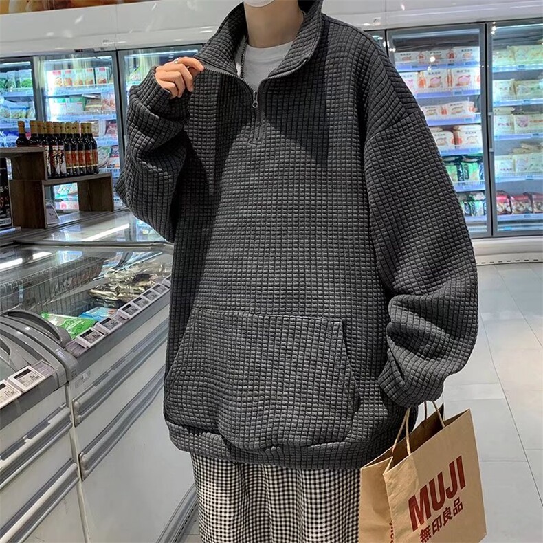 男春季新款卫衣华夫格卫衣Y009P36,男装卫衣,星座1116-2