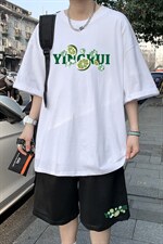 2025夏季港风纯棉运动短袖短裤套装男A161-2-TZ102-P55，男装牛仔裤，电商A161-2