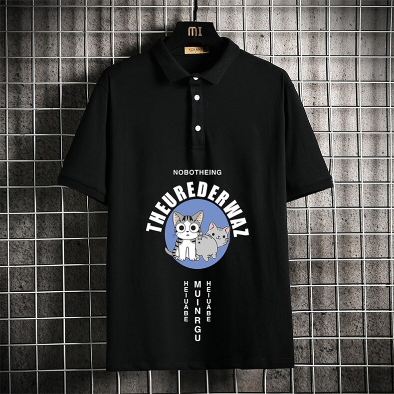 PL57160-P35翻领短袖polo衫男大码胖子半袖t恤男有领保罗衫,男装Polo衫,电商A040A
