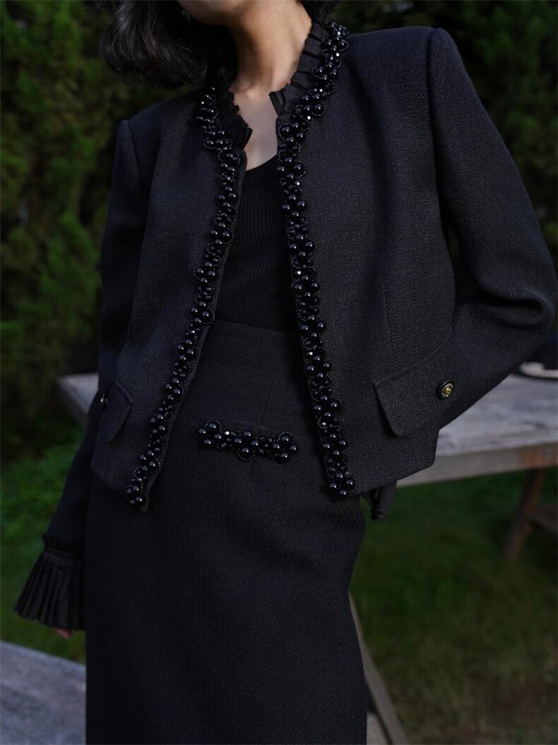 白月光高定气质短款小香风外套～～，其它，GN