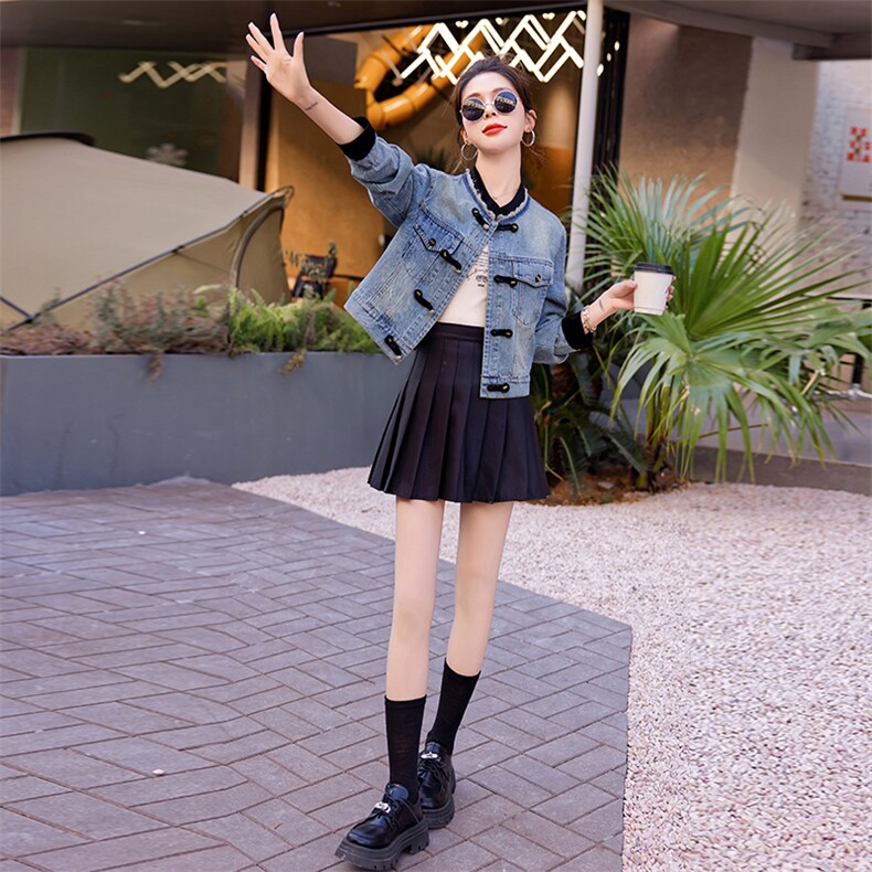 2024年春季新款时尚潮流牛仔外套，女装牛仔外套，依曼迪