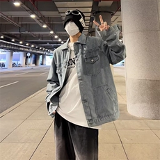 做旧时尚都市长袖夹克翻领慵懒春季新款JK8823P58，男装夹克，星座1116-2