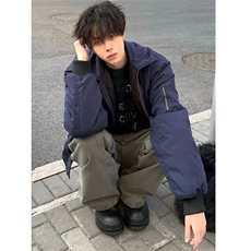 【现货足】DRS090-P55现货足春秋男女拉链夹克外套，男装夹克，星座603-2