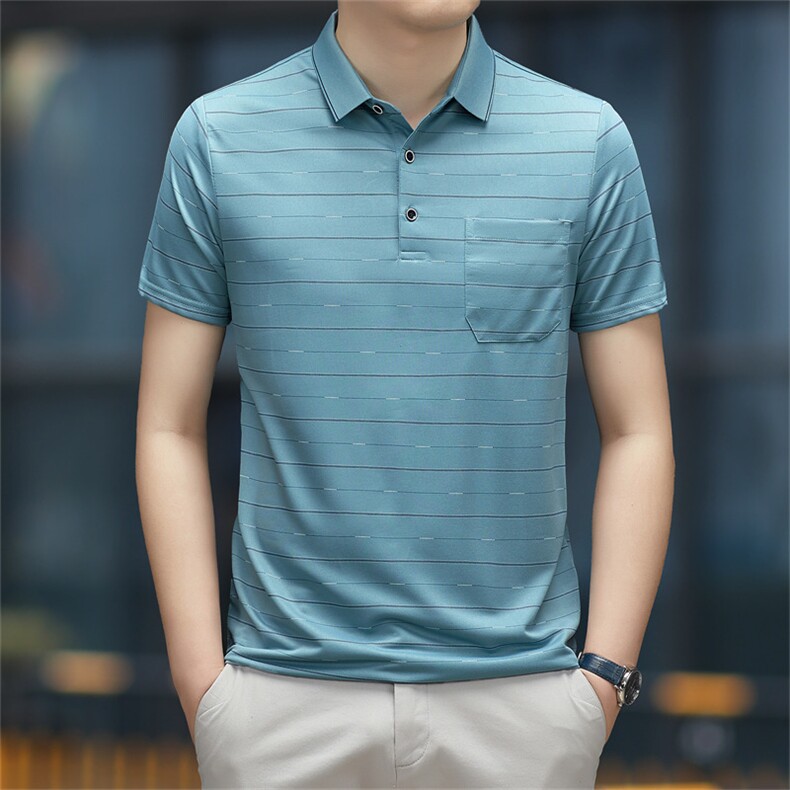 POLO衫男半袖衣服男士体恤衫T恤潮牌休闲翻领爸爸短袖WK5873-P50,男装Polo衫,星座1105-3