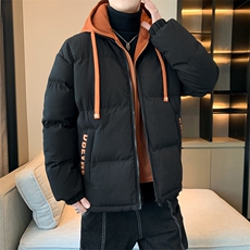 假两件棉服男士2024年新款青少年加厚棉衣服冬装外套M0778-P120，男装棉衣，星座308B-2