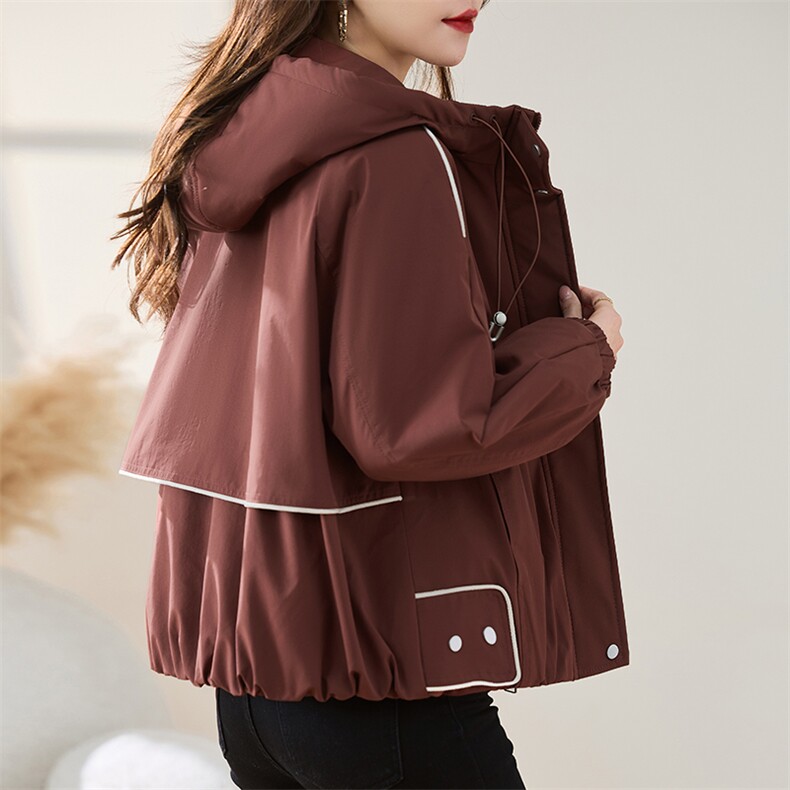短款休闲连帽派克服加绒厚外套女2025冬季新款小个子宽松保暖棉衣,女装棉衣/棉服,慕咨