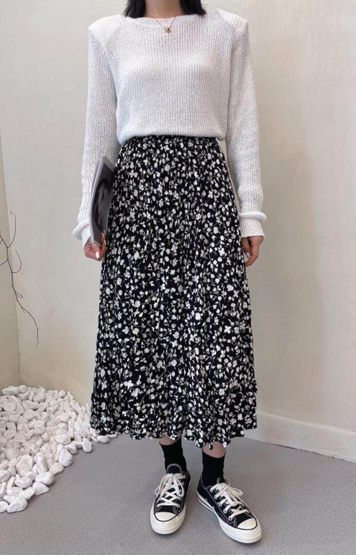 2022秋季新款碎花半裙，女装半身裙，曼希野