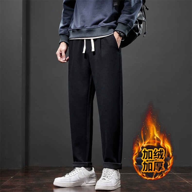 特批2025秋冬季直筒休闲长裤男款宽松百搭锥形裤J830-P40/加绒P50,男装卫衣,星座509