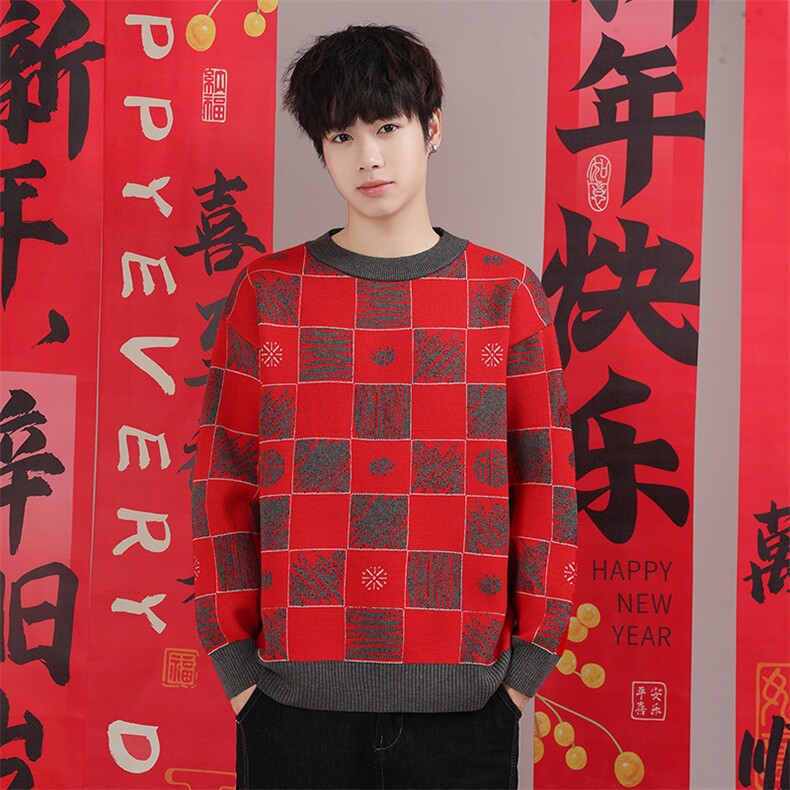 毛衣男士冬季加绒加厚男针织衫打底衫ZW8807-P65,男装T恤,星座1105-3