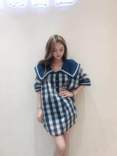 海军风领格子裙，其它，雪莉雷拉