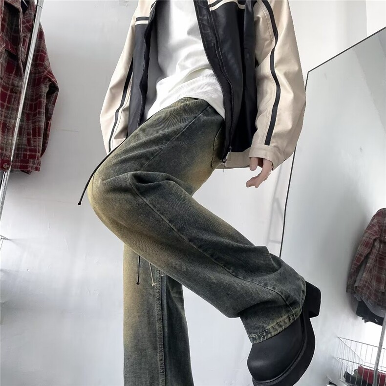 2024美式牛仔裤男款春季长裤潮N7029P43,男装牛仔裤,星座1116-2