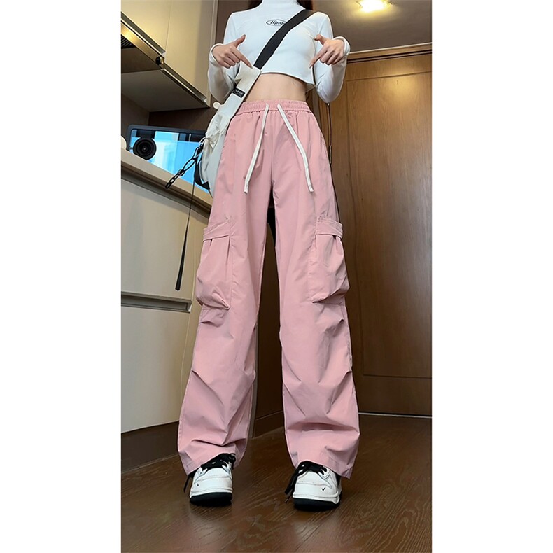 秋季新款美式工装裤子男大口袋直筒户外潮流休闲裤-A1203TP38控68图片