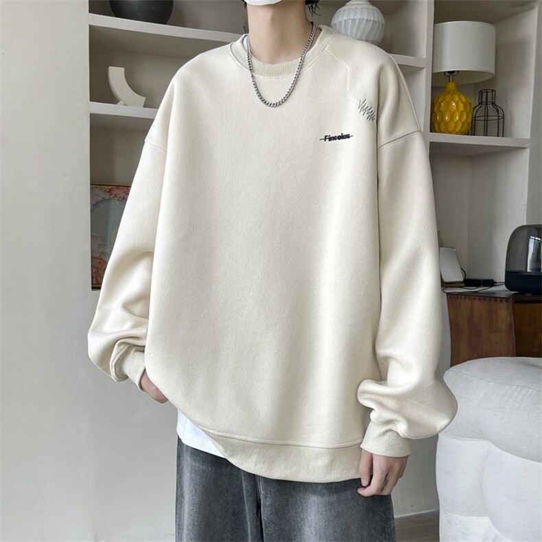 B368P35加厚慵懒风休闲情侣针织衫男女打底衫卫衣带,男装卫衣,星座512-6