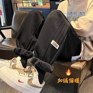 加绒加厚休闲束脚运动卫裤 KK380 P55 控 78图片