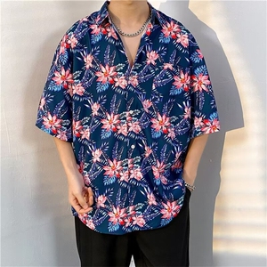 夏威夷风短袖花衬衫男海南岛休闲沙滩服T5103-P26图片