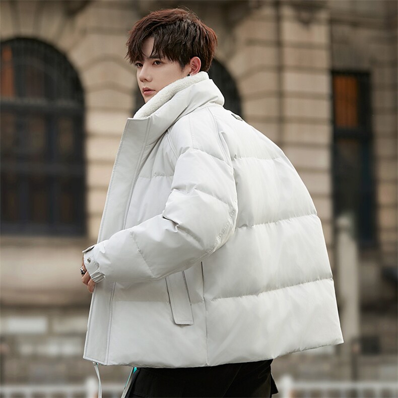 2025新款冬季纯色无帽立领设计款男士短款休闲时尚羽绒服135P430，男装羽绒服，电商A355（原A415）