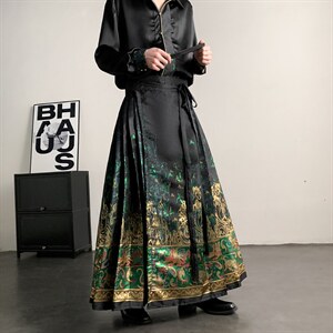 2026新款原创新中式原创织金马面裙汉服男女轻风通勤明制，男装民族服装，星座909