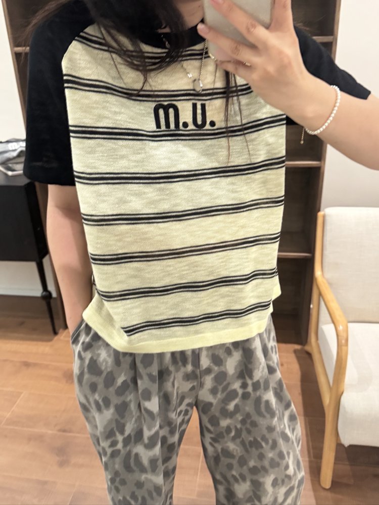 夏季新款简约时尚百搭女士撞色插件袖,女装T恤,沐策羊绒