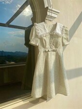 【现货】蝴蝶结碎花连衣裙，女装连衣裙，欧尼蒂