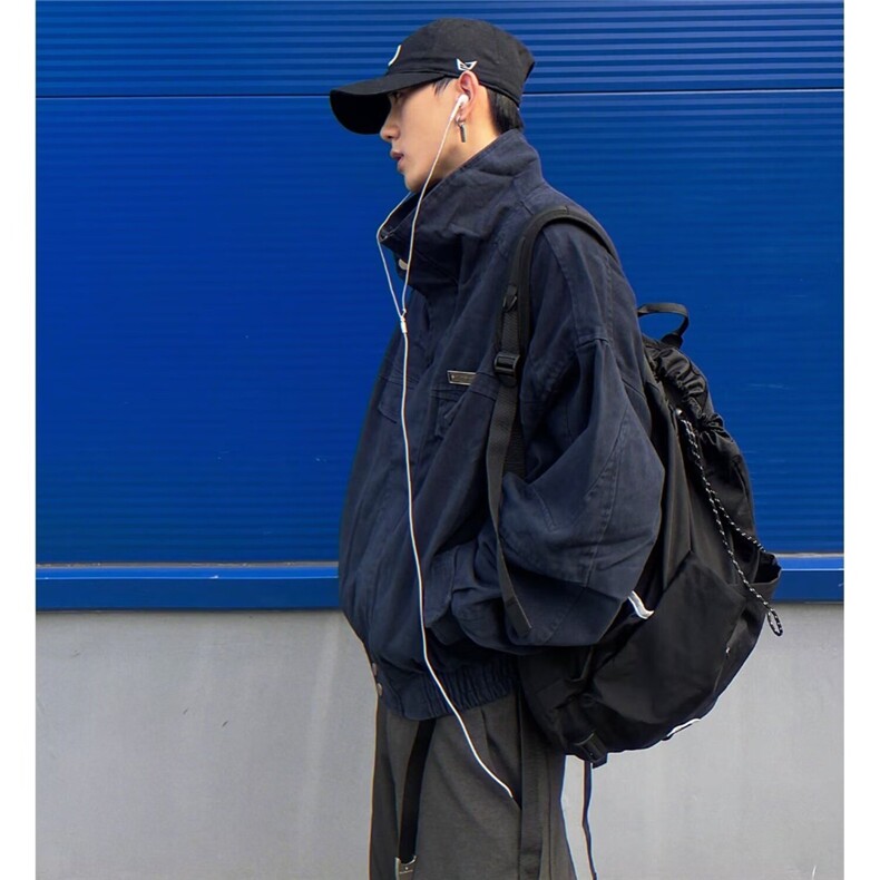 春秋季新款外套男时尚翻领棒球服美式学生宽松休闲夹克上衣,男装夹克,星座506A