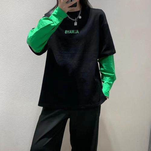 字母衬衫袖卫衣有点A的即视感，女装衬衫，Queena PHoebe