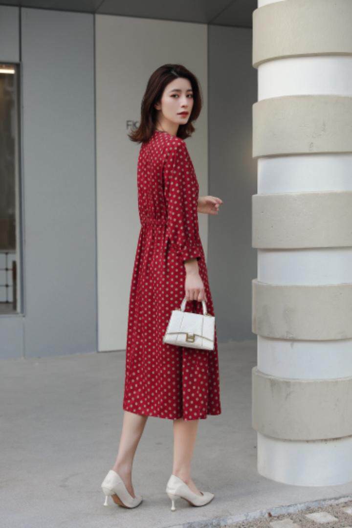 提花连衣裙，女装连衣裙，米娜·丹怡