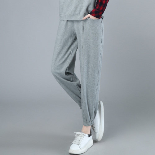 2022春季新款韩版时尚舒适宽松显瘦休闲裤，女装休闲裤，丽影随形