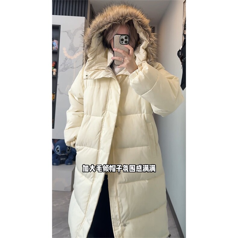 中长款棉服连帽毛领可拆保暖棉服外套男女DZ51215-TP105188,男装棉衣,电商A102