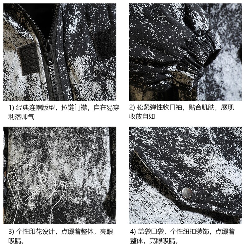 MC49133-P135日系潮棉衣男大码派克服男工装棉服外套棉袄砖墙,男装棉衣,电商A040A