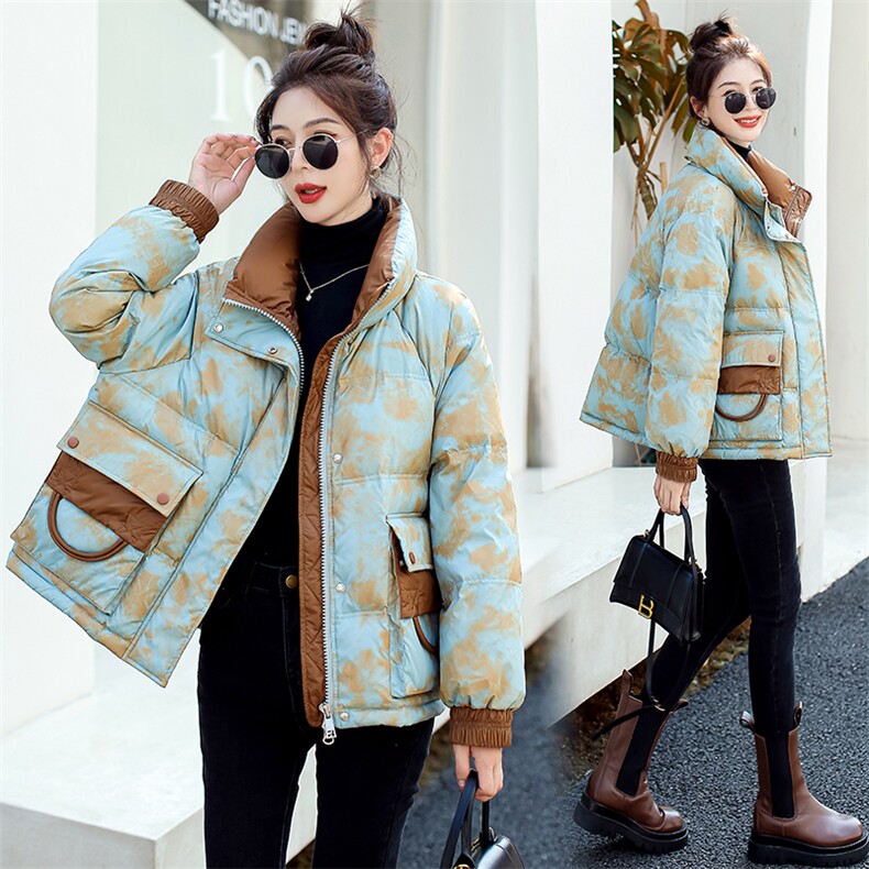 2022新款时尚女装白鸭绒羽绒服宽松显瘦保暖外套，女装羽绒服，笃写