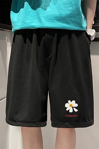 MK37059-P15 冰丝短裤男士大码宽松休闲五分裤男运动中裤 港风图片