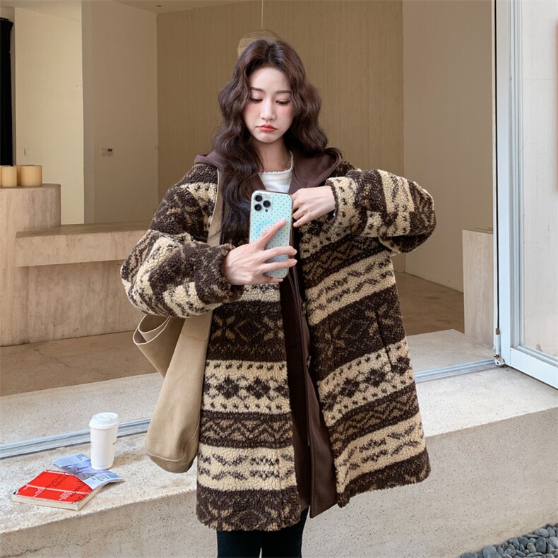 【新款】假两件拼接毛毛外套2C115-2357-P185-K278,女装棉衣/棉服,2C115