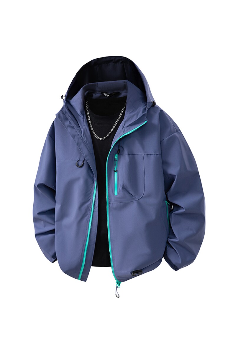 机能冲锋衣情侣外套登山服户外工装连帽小众运动夹克防风7870-P45,男装夹克,星座1403A