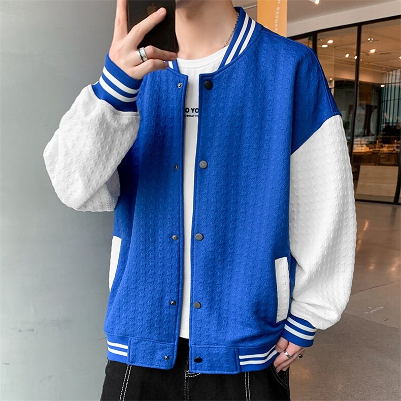 夹克外套男士ins潮情侣款美式棒球服男春秋款6310P83,男装夹克,星座410-2